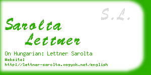 sarolta lettner business card